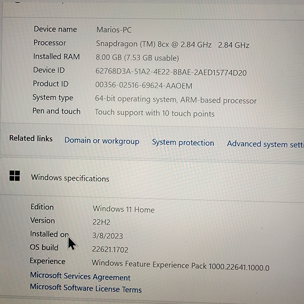 Samsung book S touchscreen laptop